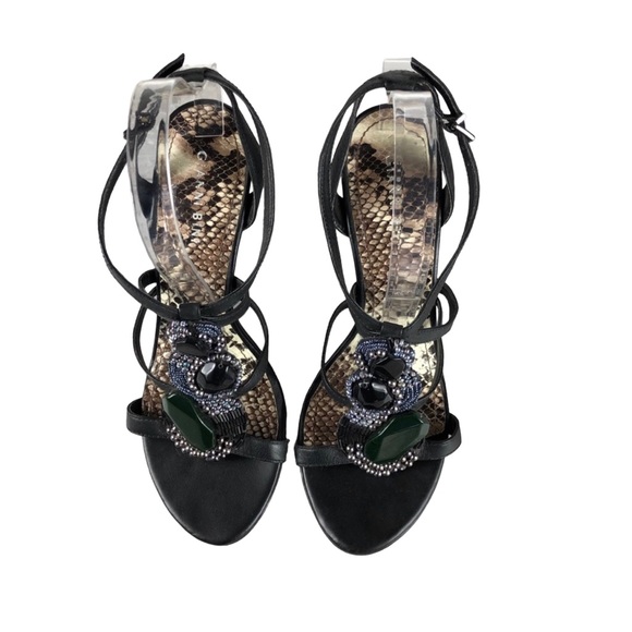 GIANNI BINI Strappy Jewel Embellished Heel Sandals - Picture 2 of 10